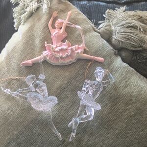 3 Lovely Ballerina Ornaments